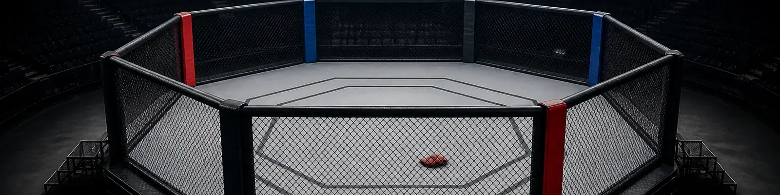 Ставки на MMA Pin-Up: пустой октагон и красные перчатки на мате